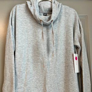 New Womens Yogalicious Brand Hoodie - Size Large - Heather Gray